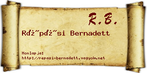 Répási Bernadett névjegykártya