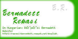 bernadett repasi business card